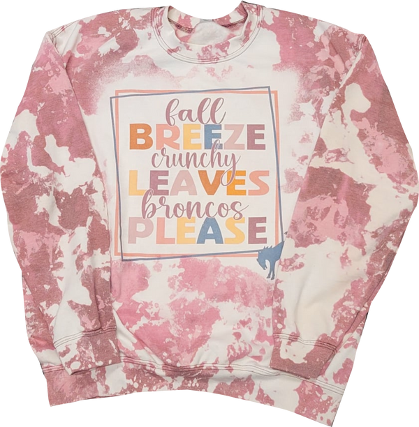 Bronco Fall Leaves Sweatshirt