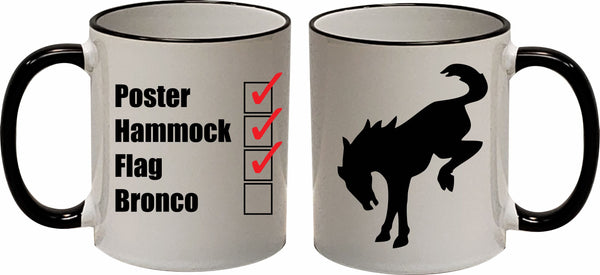 Check Mark Bronco Mug