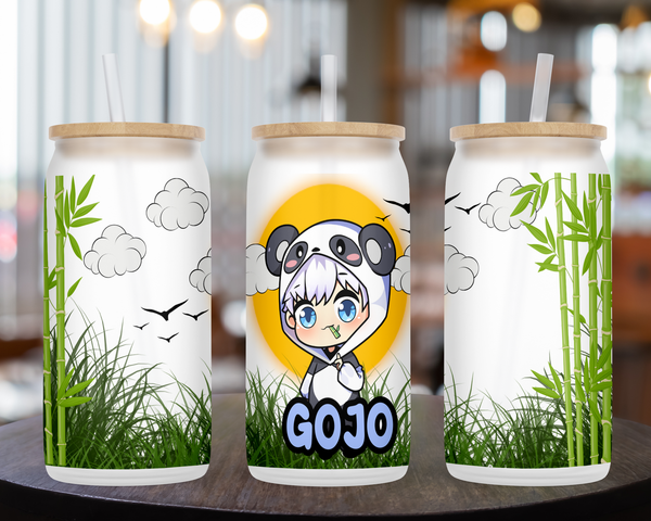 Cute Panda | Glass Can