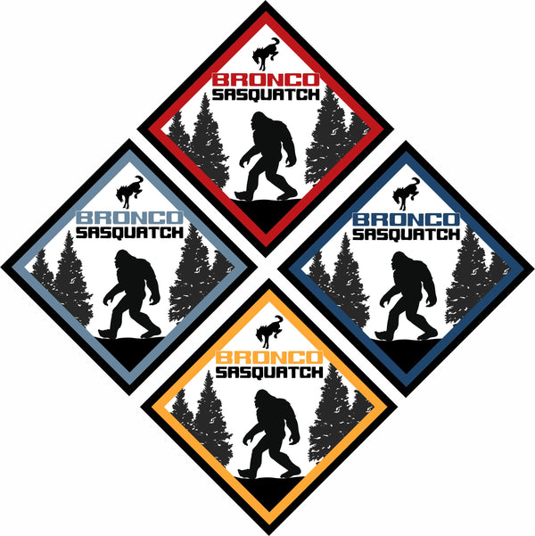 Bronco Sasquatch Yield Sign