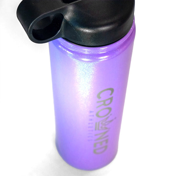 Crowned Water Bottle - Purple